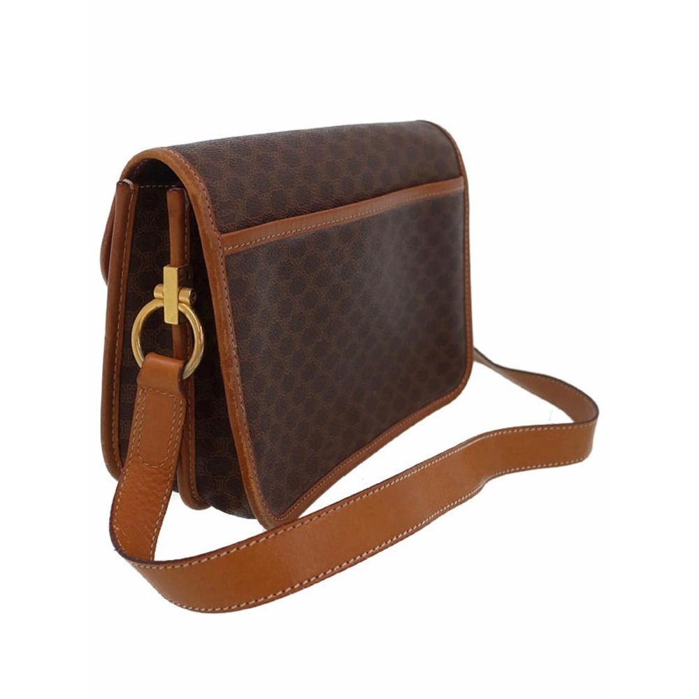 Celine Macadam Leather Shoulder Bag Brown - Picture 2 of 9